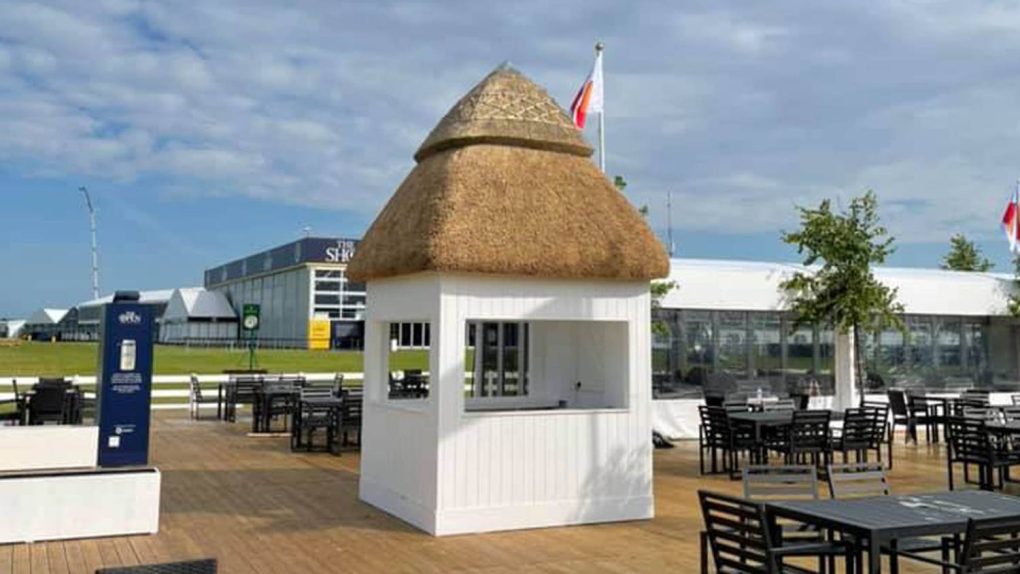 Royal St George’s for MasterCard thatched hut full view